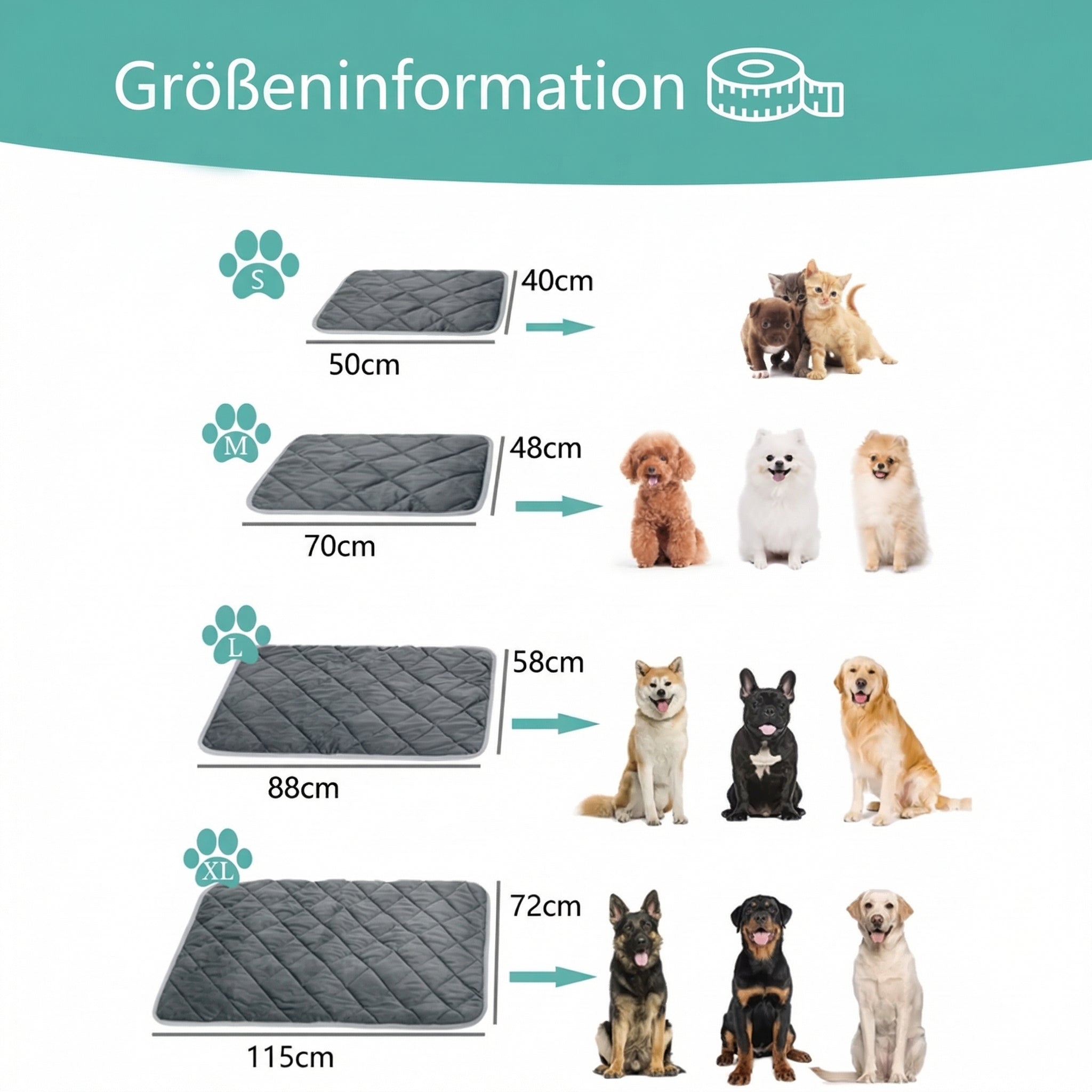 Reflektierende Hundematte